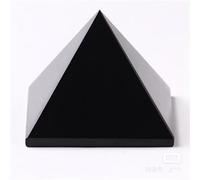 WAHOM Pirámide de obsidiana Natural for Sala de Estar, Mineral en triángulo, Punto de Cristal Negro, Adornos de Piedra energética Reiki, decoración de Escritorio (Size : 6cm)