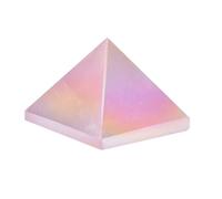 WAHOM Torre piramidal de Cuarzo Rosa Aura Natural, Piedra curativa, energía de Cuarzo, decoración del hogar, Reiki, pirámide de Mineral de Piedra Pulida, 1 ud.