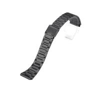 WAHRE Correa De Reloj Apta For Casio F-91W, Correa De Acero Inoxidable De 18mm For F105 F108 A158W A168 AE1200 AE1300, Correa De Reloj De Repuesto, Correa De Metal(Black)