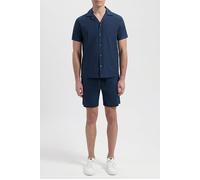 Wahts Tanner | Stretch Linen Camp Shirt Navy Blue Talla: S | Camisas Casuales Outlet | Hombre | Blanco