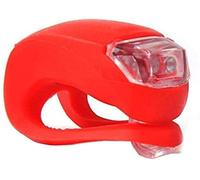 WaiDXn 1pc Bike Set Light Set LED Silicona Brillante A Prueba de Agua Bicicleta Bicicleta Frente Frente Lámpara Luz Trasera Ciclismo Flash Kit Flash Set-Batería incluida (Roja)