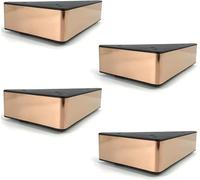 WaiDXn hsj - 4 patas de metal para sofá de diseño simple, patas de mesa de café para soporte de TV, sofá, armario, patas otomanas (dorado, triángulo)
