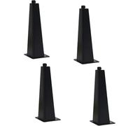 WaiDXn hsj - 4 patas para muebles, patas de metal resistentes para sofá, soporte de TV, mesa de café, cama, aparador, armario, tocador (Schwarz)