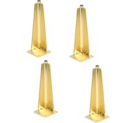 WaiDXn hsj - 4 patas para muebles, patas de metal resistentes para sofá, soporte de TV, mesa de café, cama, aparador, armario, tocador (dorado)