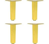 WaiDXn hsj - Accesorio de patas de mesa ajustables, sofá de repuesto, otomana, mesa de café, patas de muebles de armario (juego de 4) (dorado)