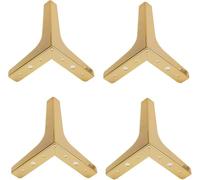 WaiDXn hsj Furniture - Patas triangulares para sofá, mesa, armario, sofá, silla, patas de metal resistente (plateado)