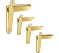 WaiDXn hsj - Juego de 4 patas triangulares de metal modernas para muebles, armarios, sofás, otomanos, patas de apoyo otomanas (dorado)
