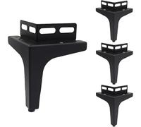 WaiDXn hsj - Juego de 4 patas triangulares de metal modernas para muebles, sillas tapizadas, mesitas de noche, 15 cm