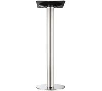 WaiDXn hsj Patas de mesa de una sola columna resistentes, patas de acero inoxidable para muebles, banco de trabajo de cocina, patas de soporte de mesa de café (plateado)