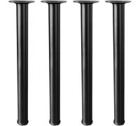 WaiDXn hsj Patas de metal ajustables para mesa, muebles de cocina, patas de soporte para mesas de comedor, bares, mesas de conferencias (Schwarz, 4 piezas)