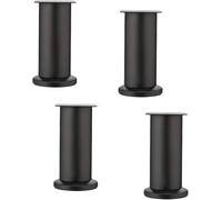 WaiDXn hsj Patas de metal ajustables para mesa, patas de repuesto para mesa de café, escritorio, etc. Juego de 4, patas de muebles Schwarz, 8 cm