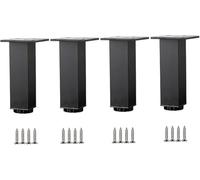 WaiDXn hsj Patas de metal ajustables para sofá, patas de muebles con tornillos, para sofá, cocina, sofá, estantería, juego de 4, patas de gabinete, 15 cm