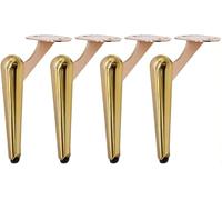 WaiDXn hsj Patas de metal para muebles, patas de soporte de sofá, patas de repuesto resistentes para muebles, cómodas, sofás, armarios (dorado)