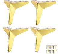 WaiDXn hsj - Patas de metal para muebles, patas triangulares para sofá, mesa de café, soporte de repuesto para armario, sofá, tocador otomano (dorado)
