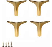 WaiDXn hsj - Patas de sofá de estilo moderno, patas triangulares de metal pulido para mesa de comedor, armario, sofá, silla (dorado)