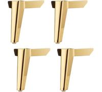 WaiDXn hsj - Patas triangulares de metal para muebles, patas de sofá, patas de apoyo alternativas para gabinete, mesa de café, sofá, silla, aparador, dorado, 12 cm