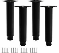 WaiDXn hsj - Pies ajustables de acero inoxidable para muebles, patas de mesa para sofá, alternativa para muebles de TV, sofás, pies Schwarz, 250 mm