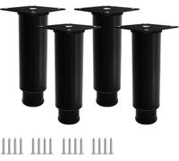 WaiDXn hsj - Pies ajustables de acero inoxidable para muebles, patas de mesa para sofá, alternativa para muebles de TV, sofás, patas Schwarz, 120 mm
