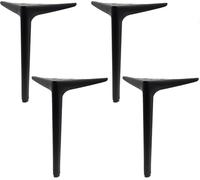WaiDXn hsj - Pies ajustables de repuesto para muebles, patas de metal modernas triangulares para sofá, gabinete, banco de trabajo, mesa de centro, cómoda (negro-a)