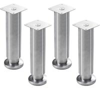 WaiDXn hsj - Pies ajustables para muebles, patas de soporte de metal de acero inoxidable, mesa de café reemplazables, mueble de TV, armario, sofá