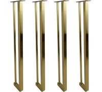 WaiDXn hsj - Pies de acero inoxidable para mesa de sofá, patas de repuesto para sofá, cabecero, mesa de centro, escritorio (dorado)