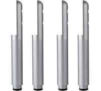 WaiDXn hsj - Pies de metal ajustables para muebles, patas de armario, repuesto para escritorio, sofá, silla, mesita de noche (gris)
