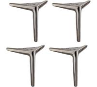 WaiDXn hsj - Pies de metal para muebles, modernos, triangulares, acabado pulido galvanizado, patas de sofá alternativas para bricolaje (negro-b)