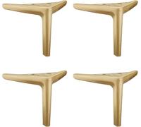 WaiDXn hsj - Pies de metal para muebles, modernos, triangulares, acabado pulido galvanizado, patas de sofá alternativas para bricolaje (dorado-b)