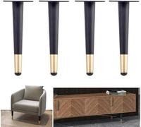 WaiDXn hsj - Pies de metal para muebles, patas de soporte para sofá, muebles alternativos, para sofá, armario, mesita de noche, mesa de comedor y escritorio