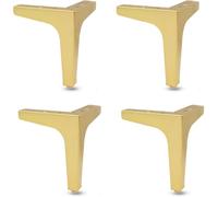 WaiDXn hsj - Pies de sofá triangulares de metal con diamantes, patas resistentes para muebles, mesa de café, sofá, silla, mueble de TV (dorado)