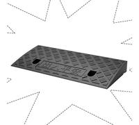 WaiDXn Rampa for Silla de Ruedas, rampa de umbral, rampa de Carril, Utilizada for Entrada de Garaje, Muelle de Carga y Descarga.(Nero,50x50x19cm)