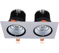 WaiDXn WDX- Luz empotrada Resistente con Rejilla de ingeniería, Suave, Ahorro de energía, sin luz estroboscópica, Cocina Oculta, Dormitorio, Sala de Estar, iluminación Comercial, energía Destacar(5W)