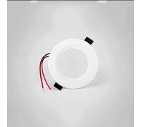 WaiDXn WDX- Robusto 5W IP44 antiniebla Redondo LED Empotrado Downlight iluminación Interior del hogar lámparas de Techo Impermeables LED de Aluminio Destacar(Warm Light -3000k)