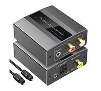 Waiecnksa Optical to Converter Audio Converter Digital to Analog Audio Coaxial to Adaptador 3.5mm AUX with Optical Cable