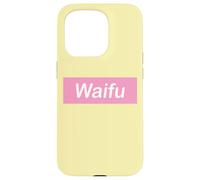 Waifu Pink Banner, Hentai Anime Fan Art Carcasa para iPhone 15 Pro