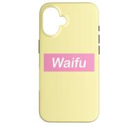 Waifu Pink Banner, Hentai Anime Fan Art Carcasa para iPhone 16
