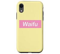 Waifu Pink Banner, Hentai Anime Fan Art Carcasa para iPhone XR