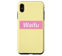 Waifu Pink Banner, Hentai Anime Fan Art Carcasa para iPhone XS MAX
