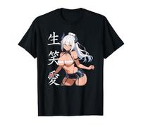 Waifu Sexy Anime Girl Cuernos Vendaje Sujetador Estilo Manga Japonés Camiseta gráfica económica
