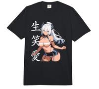 Waifu Sexy Anime Girl Cuernos Vendaje Sujetador Estilo Manga Japonés Comfort Colors Adult Heavyweight T-Shirt