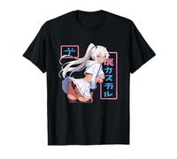 Waifu Sexy Anime Girl Horns Minifalda Estilo Manga Japonés Camiseta
