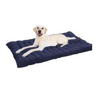 Waigg Kii Colchón extragrande para perros XL/XXL, lavable, calmante y duradero, antiansiedad, camas grandes para perros grandes (azul marino, 100 x 50 cm)