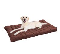 Waigg Kii Colchón extragrande para perros XL/XXL, lavable, calmante y duradero, antiansiedad, camas grandes para perros grandes (marrón, 110 x 55 cm)
