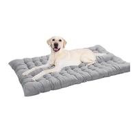 Waigg Kii Colchón extragrande para perros XL/XXL, lavable, calmante y duradero, antiansiedad, camas grandes para perros grandes (gris, 120 x 50 cm)