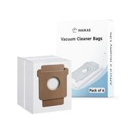 WAIKAS 6 Bolsas para iRobot Roomba Plus 405/505 Combo, Combo 2 Essential, 104/105 Combo, Max 705 Vac, Q0520 Robot aspirador, Piezas de repuesto de gran capacidad - Bolsas con filtro para alérgenos