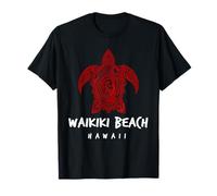 Waikiki Beach Honolulu Oahu Hawái Tortuga Marina Camiseta