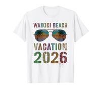 Waikiki Beach Vacation 2026 Vacay Swim Travel Matching Camiseta