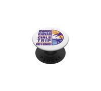 Waikiki Hawaii Beach Girls Trip 2022 Vacaciones Mujeres Retro PopSockets PopGrip Adhesivo