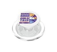 Waikiki Hawaii Beach Girls Trip 2022 Vacaciones Mujeres Retro PopSockets PopGrip para MagSafe
