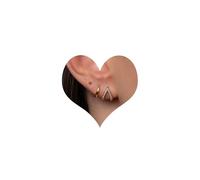 WAINIS Juego de aretes de cartílago para mujer, chapados en oro de 14 quilates, hipoalergénicos, aretes pequeños y múltiples piercings, Latón, Circonia cúbica
